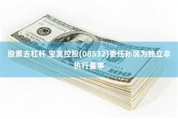 股票去杠杆 宝发控股(08532)委任孙瑞为独立非执行董事