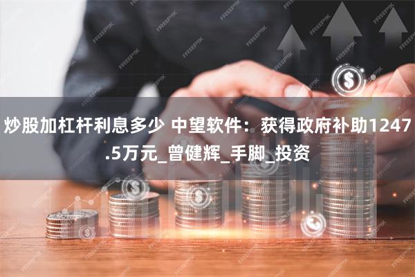 炒股加杠杆利息多少 中望软件：获得政府补助1247.5万元_曾健辉_手脚_投资