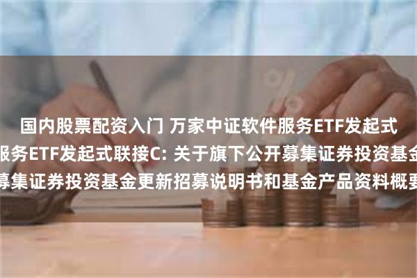 国内股票配资入门 万家中证软件服务ETF发起式联接A,万家中证软件服务ETF发起式联接C: 关于旗下公开募集证券投资基金更新招募说明书和基金产品资料概要的提示性公告